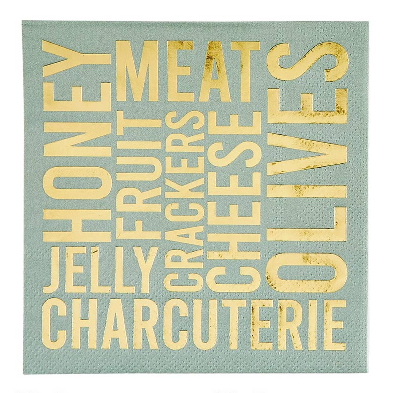 Ceramic Napkin Tray + Napkins - Charcuterie: Ceramic, Paper, Cotton Twill Ribbon