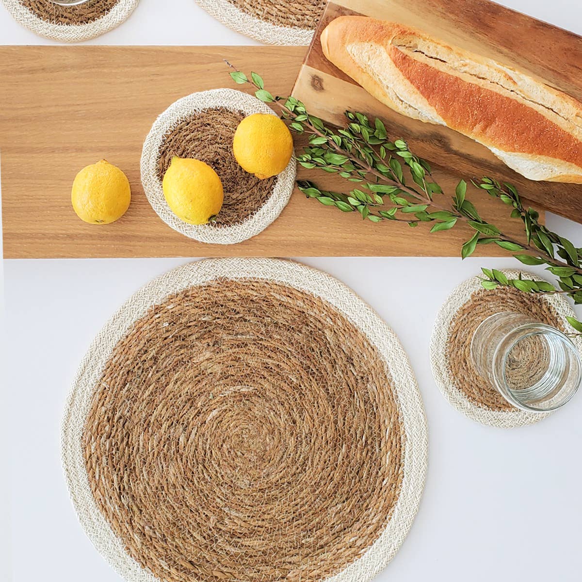 Handwoven Savar Coaster Trivet-Set of 4