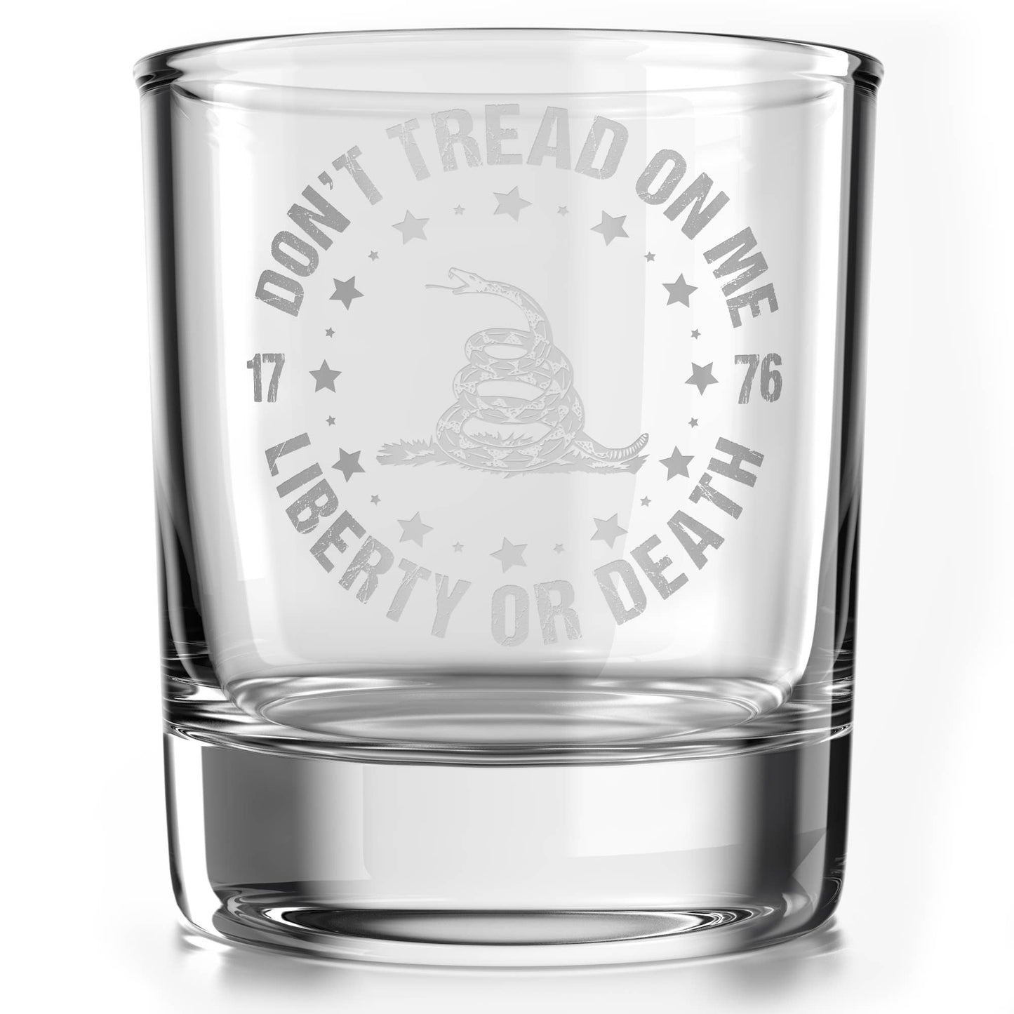 308 Real Bullet Whiskey Glass - Don't Tread On Me