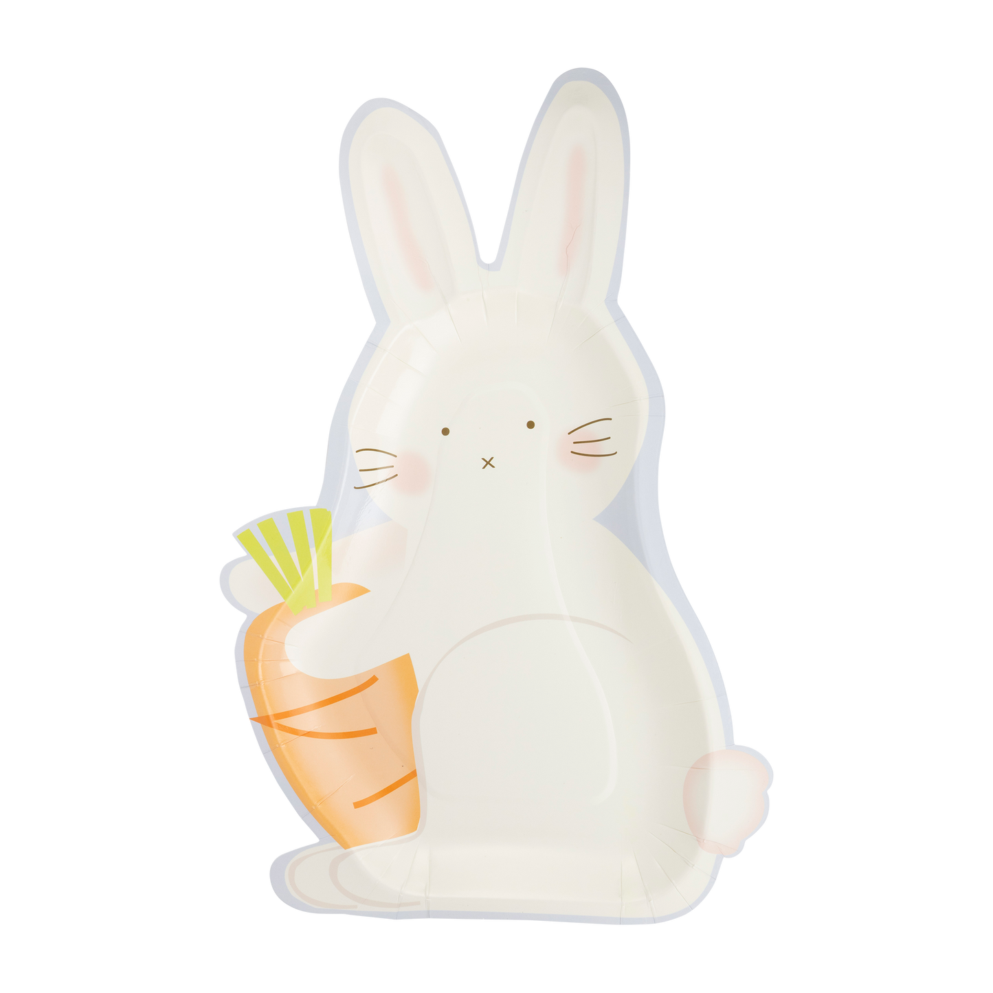 PLPL225 - Bunny with Carrot Shaped Paper Plate