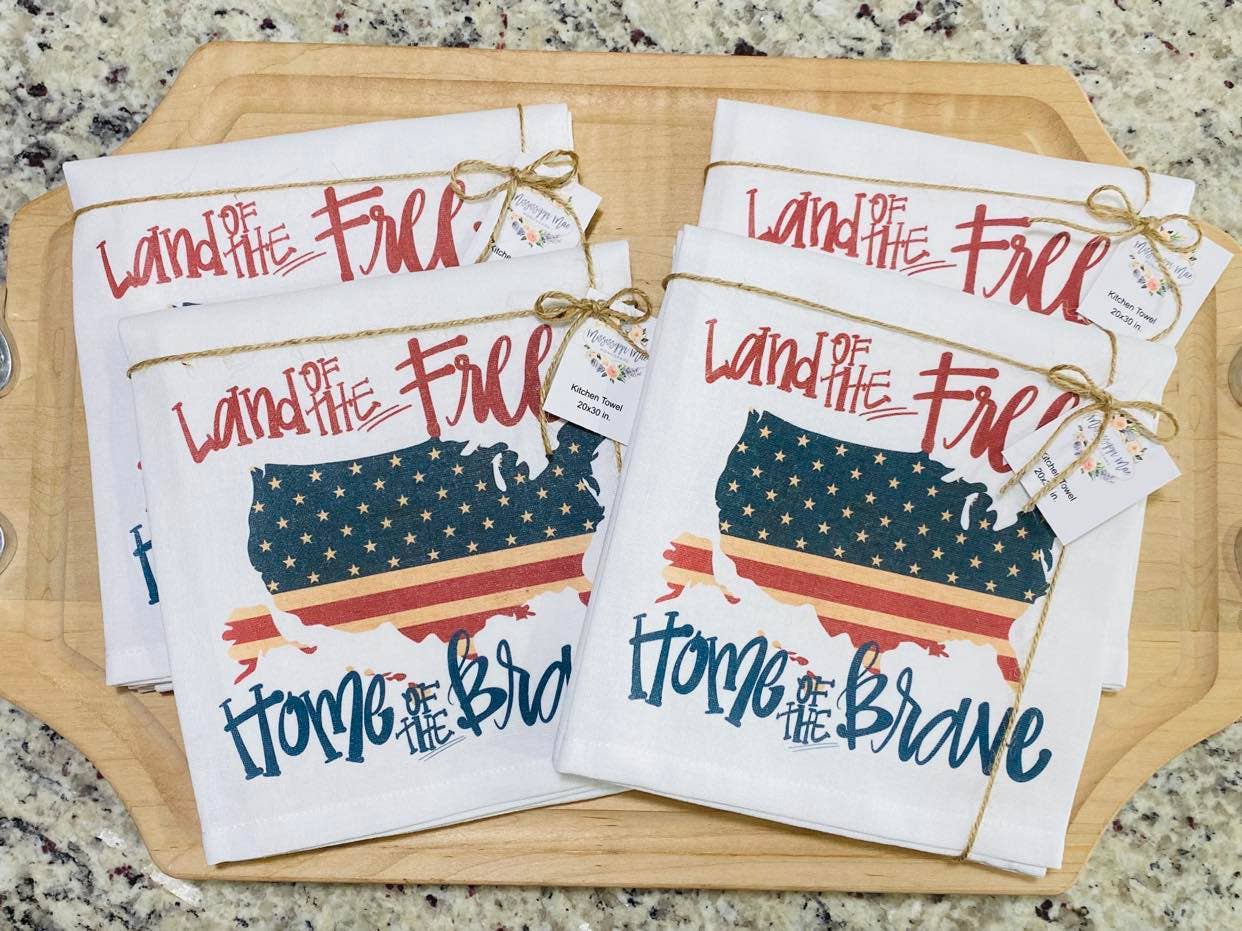 Home of the Brave Kitchen Towel