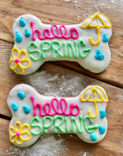 6 inch Hello Spring Bone dog treat