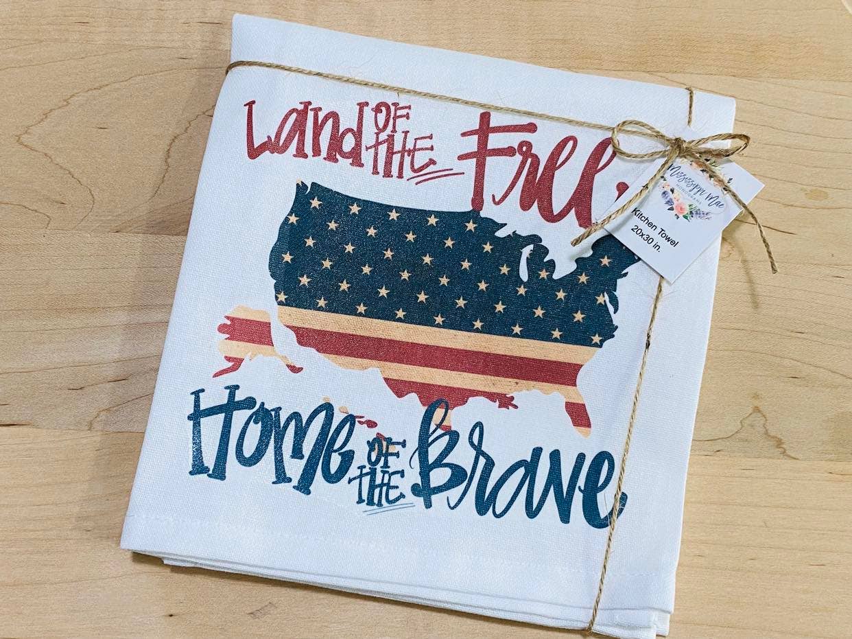 Home of the Brave Kitchen Towel