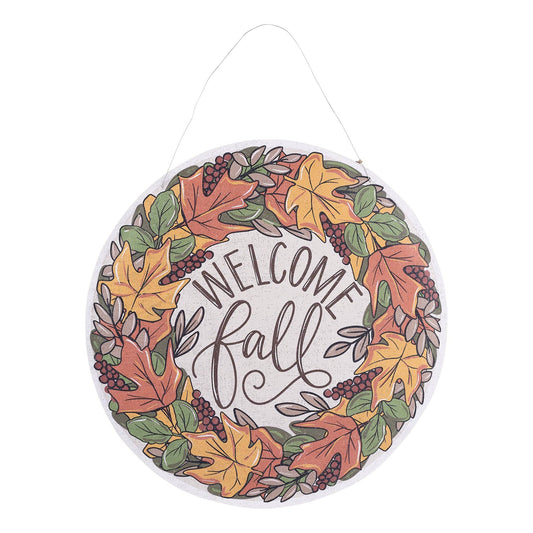 Candy Cane Wishes/Fall Leaves Burlee - Holiday Decor