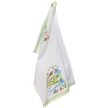 TN Tennessee State Collection 28" Cotton Tea Towels Set Of 2