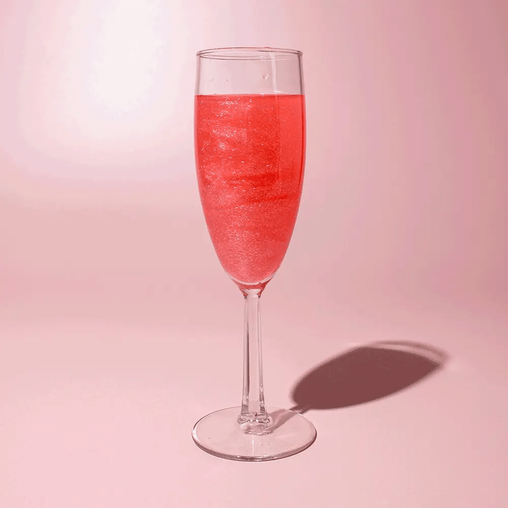 Pink Cotton Candy Glitter Bombs for Drinks