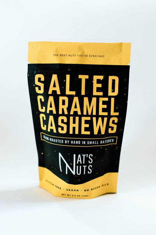 Salted Caramel Cashews | 12-Count Gourmet Roasted Nuts