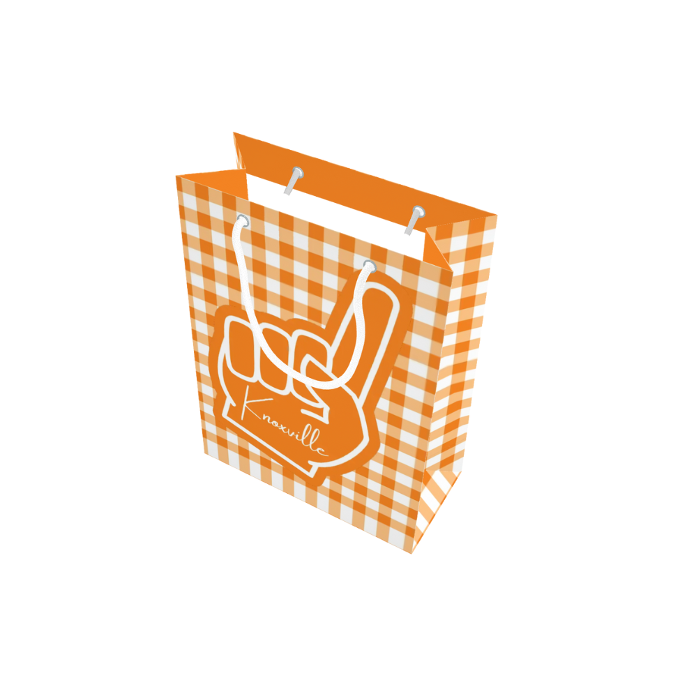 Orange & White Foam Finger Knoxville Gift Bag
