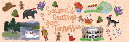 Tennessee Holiday Tin | Gourmet Cookies & Nuts: Cranstachio Shortbread Cookies