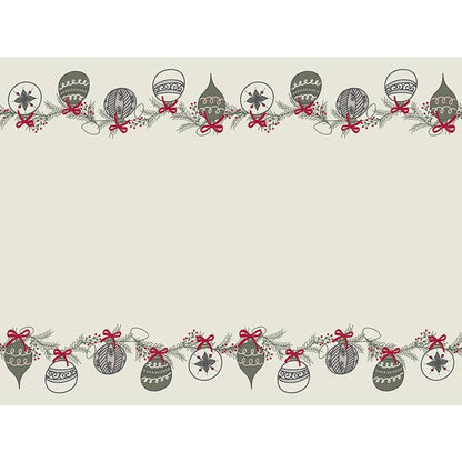 Table Runner - Ornaments: Kraft Paper