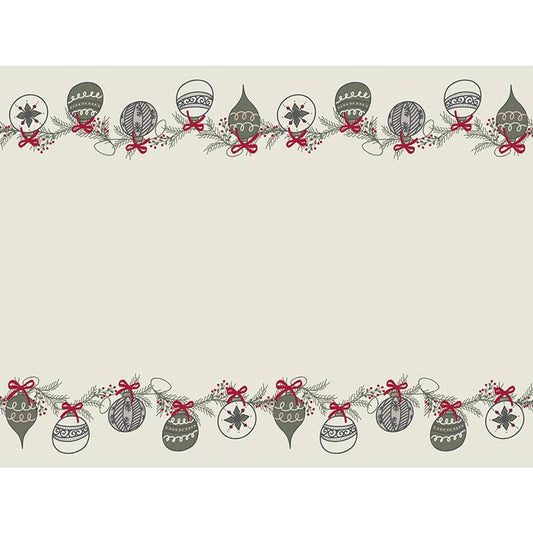 Table Runner - Ornaments: Kraft Paper