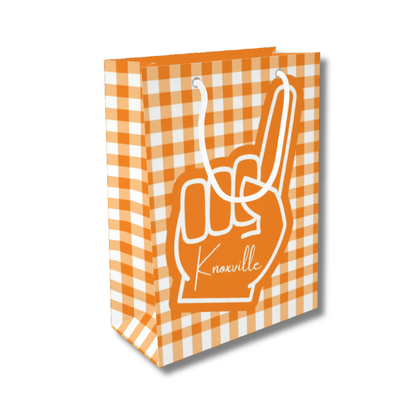 Orange & White Foam Finger Knoxville Gift Bag