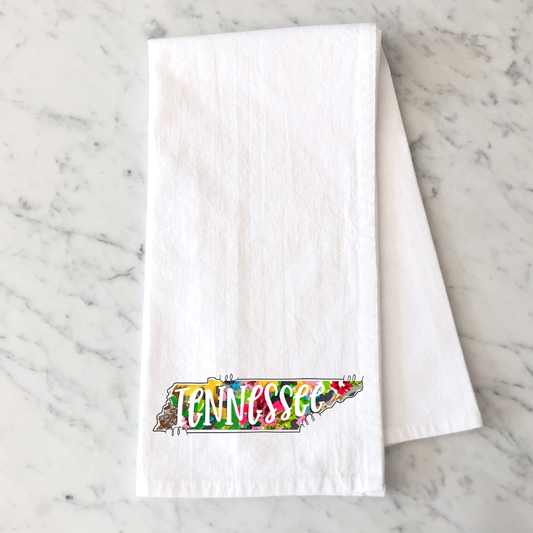 Floral Tennessee Kitchen Towel