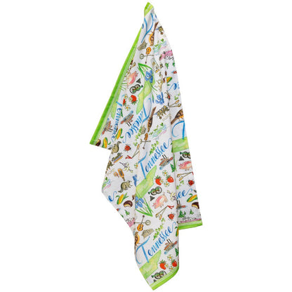 TN Tennessee State Collection 28" Cotton Tea Towels Set Of 2