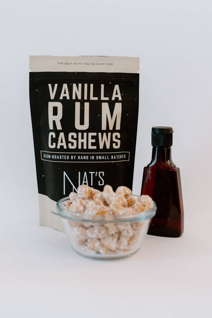 Vanilla Rum Cashews | 12-Count Gourmet Roasted Nuts