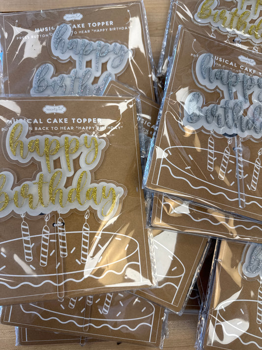 Musical Happy Birthday Topper