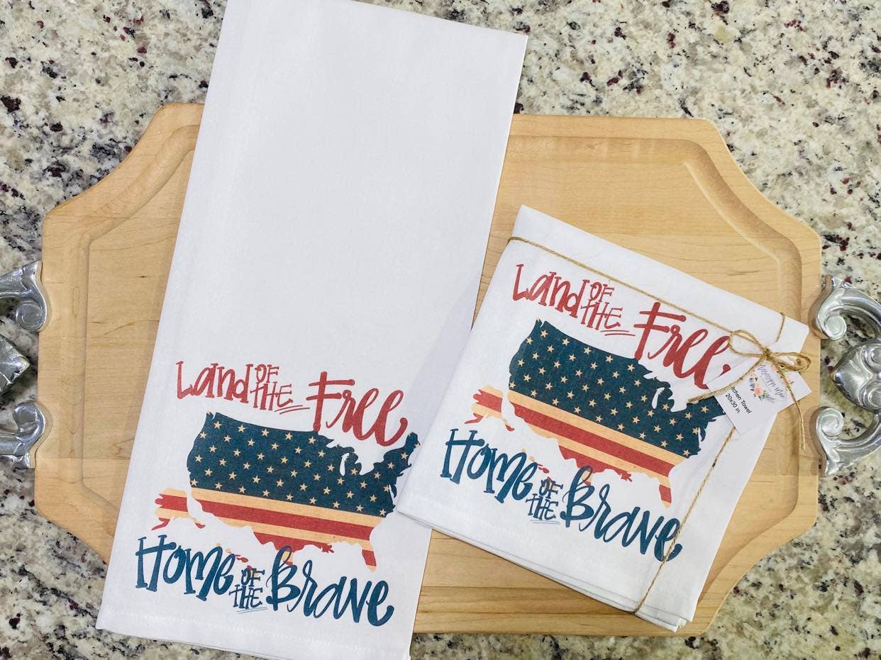 Home of the Brave Kitchen Towel