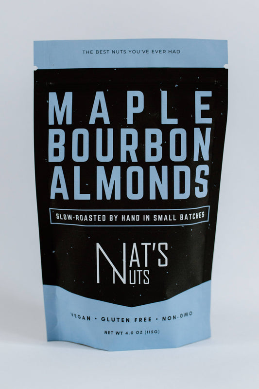 Maple Bourbon Almonds | 12-Count Gourmet Roasted Nuts