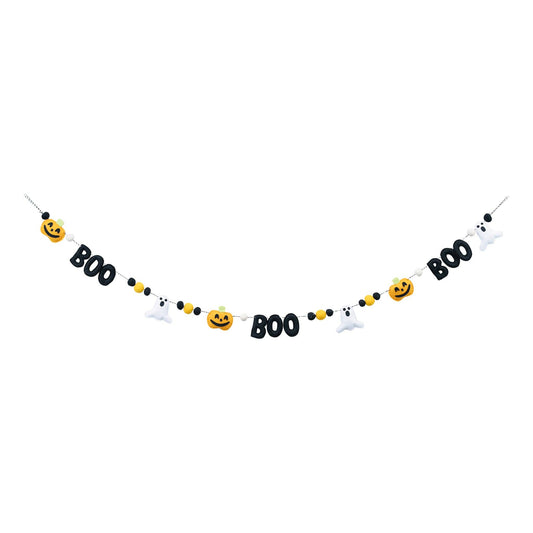 Boo Pumpkin Ghosts Banner - Halloween Decor