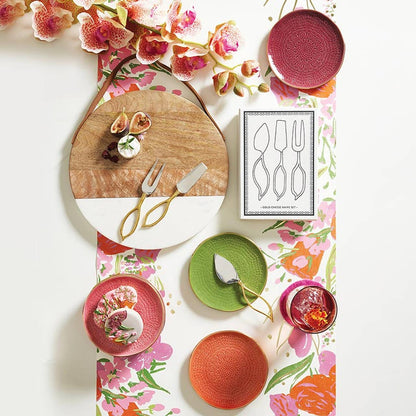 Paper Table Runner - Flowers: Material