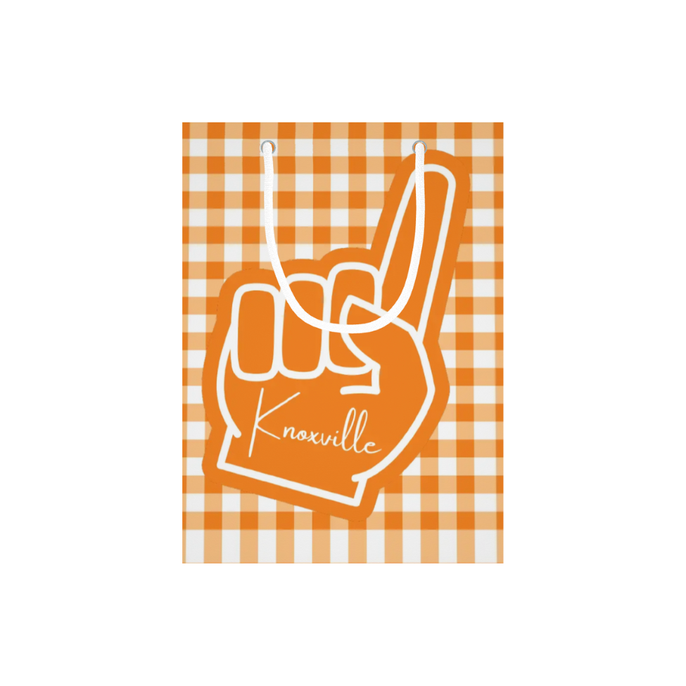 Orange & White Foam Finger Knoxville Gift Bag