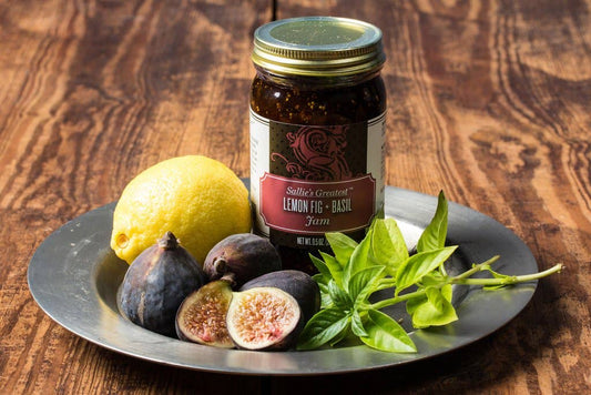 9.5 oz. Lemon Fig + Basil Jam