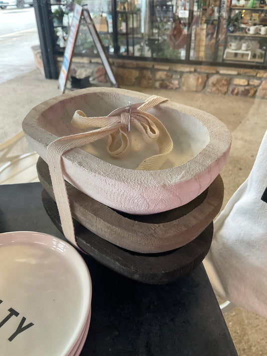 Paulownia Snack bowls set of 3