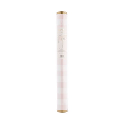 PLTBR178 - Pink Gingham Paper Table Runner