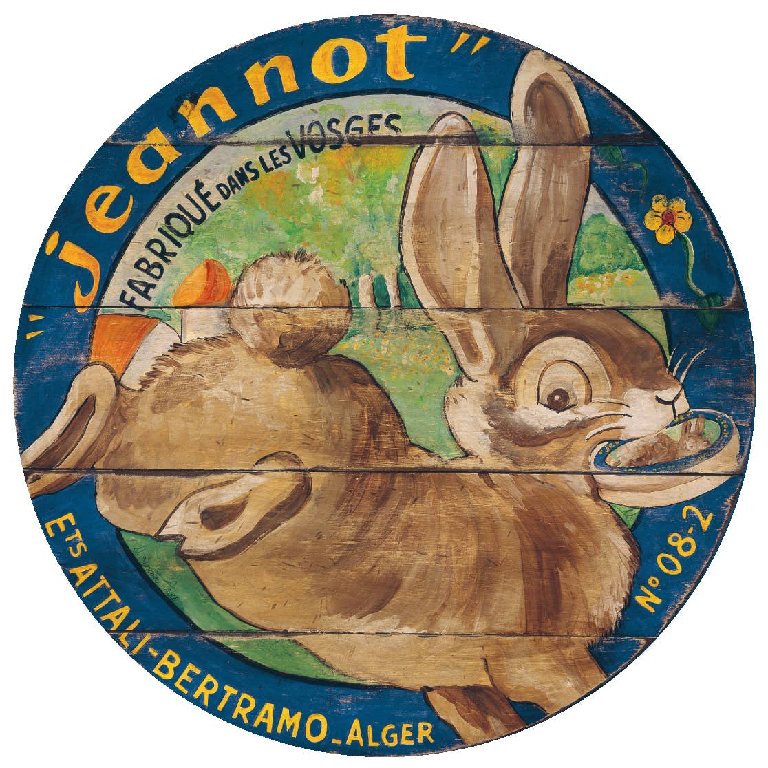Brown Rabbit with Cheese Lazy Susan: 15" round
