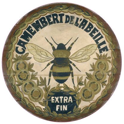 French Gold Bee Lazy Susan: 15" round