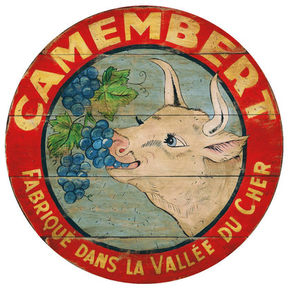 Cow Eating Grapes Lazy Susan: 15" round