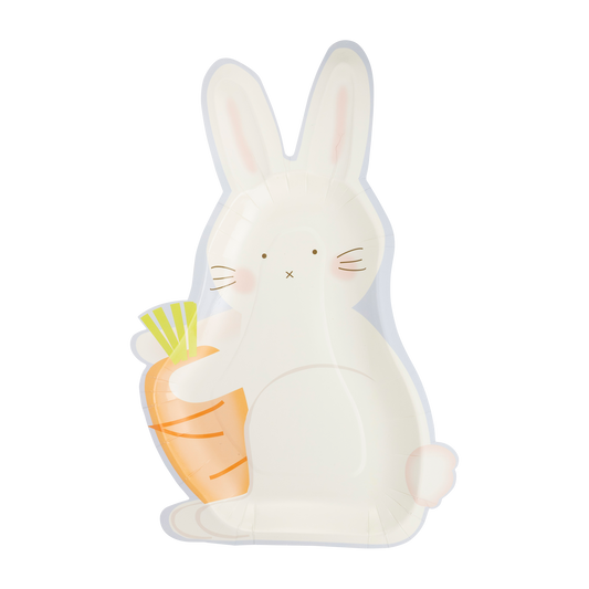 PLPL225 - Bunny with Carrot Shaped Paper Plate