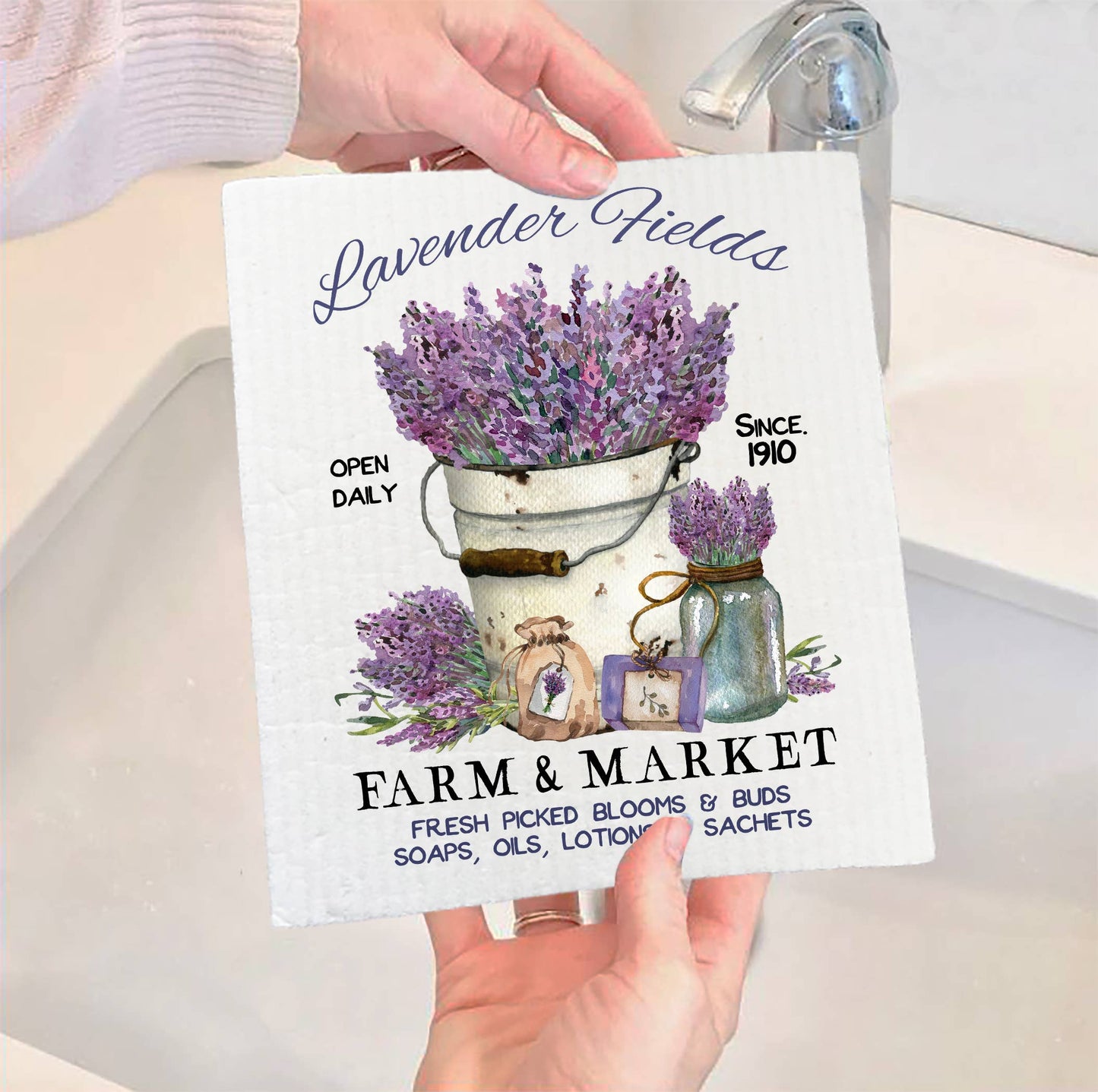 Lavender Field Farm & Market Swedish Dish Cloth