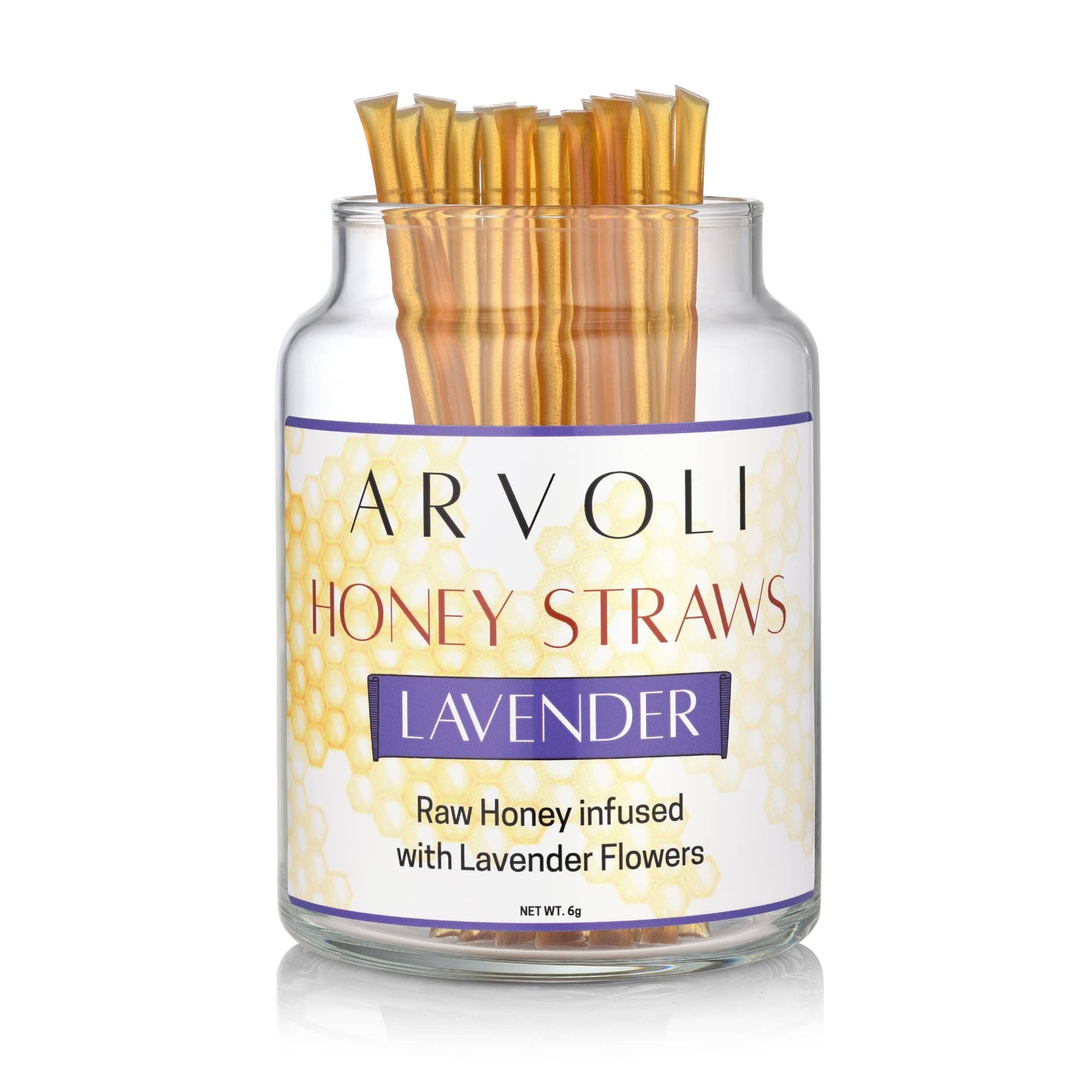 Lavender Infused Raw Honey Straws (200 Count)