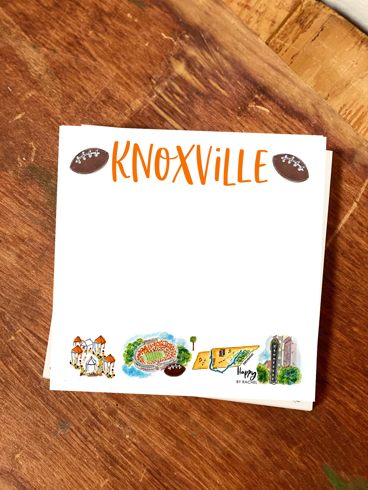 Knoxville Chunky Notepad-Stationery Writing Pad-100 P